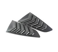 1set Compatible For Ford Mustang 2015-2020 Car Rear Shutter Side Shutter Cover Decorative Sticker Vent ABS Carbon Fiber Fittings(Matte Black)