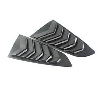 1set Compatible For Ford Mustang 2015-2020 Car Rear Shutter Side Shutter Cover Decorative Sticker Vent ABS Carbon Fiber Fittings(Matte Black)