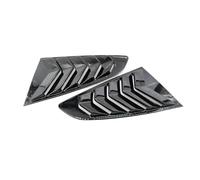 1set Compatible For Ford Mustang 2015-2020 Car Rear Shutter Side Shutter Cover Decorative Sticker Vent ABS Carbon Fiber Fittings(Gloss Black)