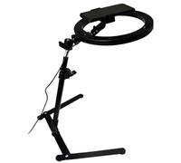 1Set Content Creator Kit with 10 Inch Adjustable Ring Light with Stand Wireless Control Overhead Phone Mount with Light for Cooking Video RecordingOverhead Phone Mount with