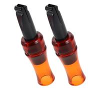 1set Crow Bird Whistle Realistic Sound Plastic Orange Black for Crows 2pcs
