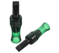1set Crow Call Whistle Realistic Bird Call Device for Hunting 2pcs | Black and Green Plastic, Simple Operation, Easy to Carry, Photography Use, Luring Bird Sounds