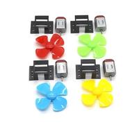 1Set DC 130 Gear electronic starter With Fan Blade 3V DIY Experiment +electronic starter Base DIY Power Boat Fan Model