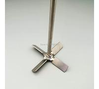 1set,DIA 40mm to 100mm,Lab 304 stainless steel Four-bladed propeller with stirring rod,Stir the material upward when stirring (Size : 50mm blade with rod)