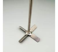 1set,Dia 40mm to 100mm,Lab 304 Stainless Steel Four-bladed Propeller with Stirring Rod,Stir The Material Upward When Stirring (Size : 100mm Blade with Rod)(100mm blade with rod)
