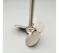 1set Dia 40mm to 120mm lab Stainless Steel stir Blade Paddle,Three - Blade Paddle with Stirring Rod(80mm blade with rod)