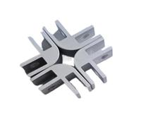 1Set DIY Glass Flame Wind Guard Kits Aluminum Alloy Fire Pit Wind Guard Glass Clamps Fire Pit Flame Guard Clips for 8mm Glass