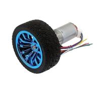 1set DIY high-Torque Balance Trolley high-Power DC 6V 12V 24V Reduction Motor 25-370 Encoder Speed Measurement Code Disk Motor(6V,130 RPM)