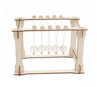 1Set DIY Newton's Cradle Physics Experiment Kit Educational Easy Installation Stimulates Interest Science for Students