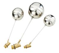 1Set DN15 DN20 DN25 DN32 Brass Float Valve Cold and Hot Water Floating Ball for Expansion Tank Irrigation(DN20)