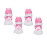 1set Dog Shoes: Outdoor Dog Boots - Breathable Mesh Pet Puppy Booties Paw Protector For Summer Hot Pavement Walking Running Outdoor Activities