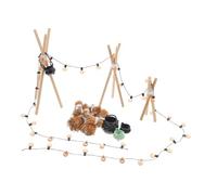 1Set Dollhouse Fire Pit with Hanging Cauldron for Halloween Decor Realistic Scene Models Enhancing Creativity Miniature Furniture for Crafts