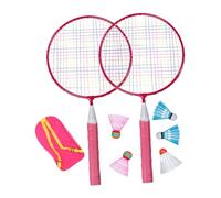 1Set Durable Badminton Set Lightweight Game for Boys and Includes Rackets Shuttles and Backpack for Athletic Development and Fun Playtime