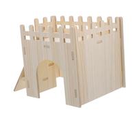 1Set Durable Wooden Hamster Hideout House with Ladder for Guinea Pig Rat Rabbit Hedgehog Comfortable Pet Retreat for Relaxation and Play