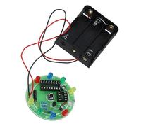 1Set Educational DIY Science Experiment Kit Electronic Lucky Draw Wheel with Flowing Lights Basic Circuit Assembly for Learning and Skill Development