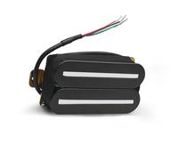 1Set Electric Guitar Humbucker Dual Coill Dual Rail Guitar Pickup With 57mm Steel Pole guitar pickup parts (Color : Black 2Pcs)