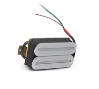 1Set Electric Guitar Humbucker Dual Coill Dual Rail Guitar Pickup With 57mm Steel Pole guitar pickup parts (Color : Chrome 2Pcs)