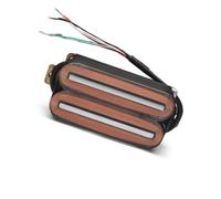 1Set Electric Guitar Humbucker Dual Coill Dual Rail Guitar Pickup With 57mm Steel Pole guitar pickup parts (Color : Transparent 2Pcs)
