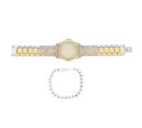 1Set Elegant Women Watch and Bracelet with Precise Movement Fit for Parties and Everyday Wear Stylish Accessories Occasion