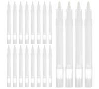 1set Empty Refillable Acrylic Paint Marker Pen with Fiber Nib 20pcs