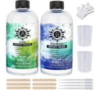 (1set) Epoxy Resin Crystal Clear Kits,1:1 Ratio Crystal Clear Casting Resin for Molds, DIY Crafts, Jewelry, Art Painting