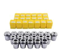 1set ER25 Collet Chuck Set ER11 ER16 ER20 ER25 ER32 ER40 Spring Collet Set for CNC Milling Lathe Machine Tool Holder Collet Chuck(ER11-7Pcs)