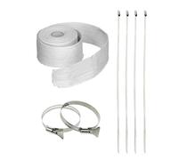 1Set Fireproofs Pipe Insulation Thermals Pipe Wrap High Temperatures Resistance for Stove Flue Protecting Durability Insulating Tape