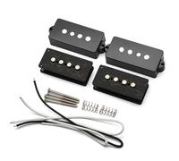 1Set for Aln-ico 5 PB Bass Pickup Kits- Fiber Bobbin/V Pole Piece/Waxed Cloth Cable Pickup Kit for PB Bass Pickup Kits