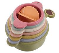 1Set Garden Rabbit Stacking Cups Safe Food Grade Bunny Nesting Cups for Treats Sensory Play and Various for Hiding Snacks and Feeding Rabbits