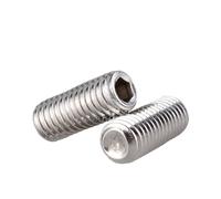 1SET Grub Screw M10 M12 DIN916 304 Stainless Hex Hexagon Socket Allen Cup Point DIY Set Door Handles Bolt(65mm,M12x 5Pieces)