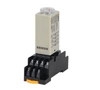 1Set H3Y-4 Power-on Delay Rotary Knob 1S/5S/10S/30S/60S/3M/5M/10M/30M Timer Time Relay AC 110V 220V 380V(Voltage Ac 380v,0-10 Seconds)