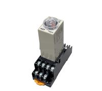 1set H3Y-4 Power On Time Delay Relay Timer DPDT 14Pins H3Y-4 1-60sec/ 3 Minute-60Minute 220v 110V 24V 12V(DC 24V,H3Y-4 60Minute)