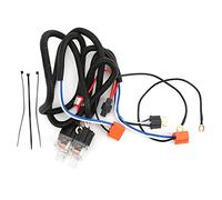 1Set H4 Relay Harness, H4 Headlight Relay Harness H4 Wiring Harness Headlight Relay Kit, DC 12V 80A PE Waterproof Cord Kit Headlamp Brightener, High Heat Resistance Without Hardening