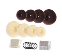 1Set Hair Bun Sponge Donuts U Pins Hair Ties for Women Versatile Hair Styling Tool for Easy Updos Chic Hairstyles for Parties Daily Use