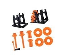 1Set Hand Crank Filament Spooler, Portable, Blackorange | Efficient Storage, 3D Printer Supplies; Ready to Use, Durability Construction, Prevents Tangling