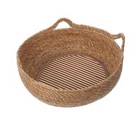 1Set Hand Woven Round Cat Bed Lightweight Multi Functional Pet House for Indoor Cats Small Dogs Year Round Comfort Stylish Design Portable Sleeping Nest
