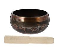 1Set Handmade Sound Bowl Copper Meditation Bowl Kit with Mallet Portable Singing Bowl for and Mindfulness Meditation for Healers and Teachers