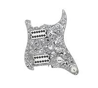 1Set HH Black And White Plate Set Loaded Prewired Pickguard Humbucker For Electric Guitar Replaceme