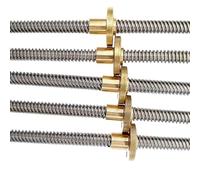 1set High Precision T12 Lead Screw for CNC 3D Printers - 12mm Diameter, 2mm Lead, Length 100-1000mm with Copper Nut(700mm)