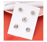 1Set Hijab Pins Metal Pearl Magnet Brooches Buttons Crystal Magne Shawl Shirt Collar Pin Fashion Jewelry Gifts for Women(1)
