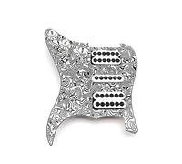 1Set HSH Black And White Guardplate Set Loaded Prewired Pickguard Humbucker For Electric Guitar Replaceme