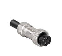 1set IP67 Waterproof Socket GX16-2 3 4 5 6 7 8 9 10 Pin Male Female Connector 16mm 2P 3P 4P 5P 6P 7 8 9 10 core(GX16-3 plug)