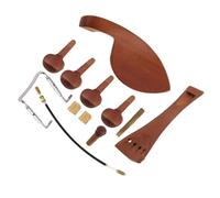 1Set Jujube Wood Violin Chin Rest Tuning Peg Tailpiece Balance Rope Screw And Cork (Light Yellow) violin parts
