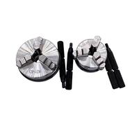 1Set K01-63 Lathe Mini Chuck 3 Jaws Woodworking Hand Chuck with Mounting Thread Screw Rod Self-Centering Lathe Tool 63mm