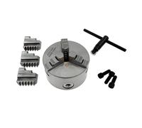 1Set K11 100 3-Jaw Lathe Chuck Manual Self-Centering Metal K11-100 Lathe Chuck with Jaws Turning Machine Tools Accessories