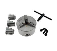 1Set K11 100 3-Jaw Lathe Chuck Manual Self-Centering Metal K11-100 Lathe Chuck with Jaws Turning Machine Tools Accessories