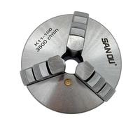 1Set K11-100 3 Jaws Manual Lathe Chuck with Turning Machine Tools Accessories K11-100 3-Jaw Lathe Chuck Self-Centering Metal