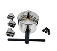1Set K11 80 3-Jaw Lathe Chuck Manual Self-Centering Metal K11-80 Lathe Chuck with Jaws Machine Tools Accessories