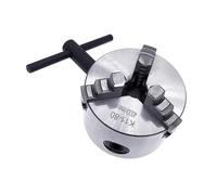 1Set K11 80 3-Jaw Lathe Chuck Manual Self-Centering Metal K11-80 Lathe Chuck with Jaws Turning Machine Tools Accessories