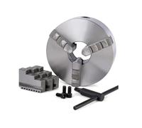1Set K11-80 3 Jaws Manual Lathe Chuck with Turning Machine Tools Accessories K12-80 4-Jaw Lathe Chuck Self-Centering Metal(K11-80)